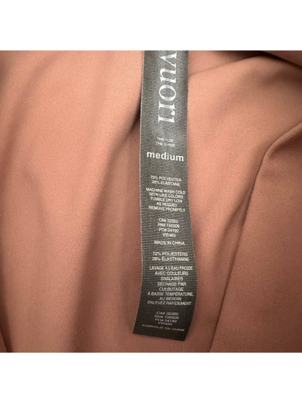 Vuori Leggings Women's Size M Pink Two-Tone High Rise Athletic Pants VW460 - Picture 4 of 11
